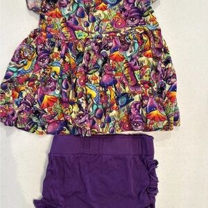 Vibrant Fantasy Alice in Wonderland 12-18 Months Matching Set